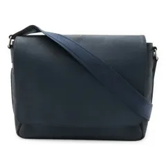 LOUIS VUITTON ルイ ヴィトン タイガ ロマンMM ショルダーバッグ メッセンジャーバッグ レザー メンズ オセアン 青 ブルー M32814