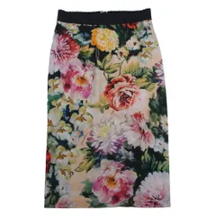 DOLCE&GABBANA ドルチェアンドガッバーナ イタリア製 花柄 スカート マルチカラー系 44【中古】のサムネイル