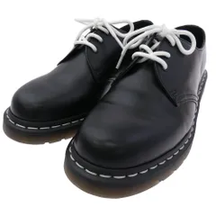 Dr.Martens ドクターマーチン 1461 ホワイトステッチ 3ホール シューズ ブラック系 ホワイト系 US8【美品】【中古】