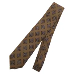 BEAMS ビームス ビームスF Holiday&Brown ホリデーアンドブラウン シルク ネクタイ ライトブラウン系【美品】【中古】のサムネイル