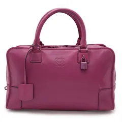 LOEWE ロエベ アマソナ36 アナグラム ハンドバッグ ミニボストンバッグ ハンドバッグ  レザー パープル 紫のサムネイル