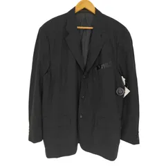 コムデギャルソンオムプリュス COMME des GARCONS HOMME PLUS AD1991 1991AW  ナイロン混 シングルブレスト 3B エナメル切替ポケット テーラード ジャケット メンズ import：M 