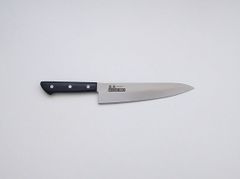 包丁 牛刀包丁 クロマックス鋼 180mm 黒合板柄 セミステンレス ④