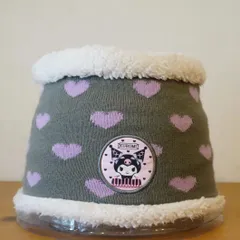 Sanrio　KUROMI　ネックウォーマー　グレイ　キッズ・女の子　サイズ小学生〜中学生くらい　[[4.4.]]
