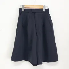 AMERI OTONA HALF PANTS WITH TANK SETUP ハーフパンツのみ ウエストゴム 接触冷感/UVカット ウォッシャブル素材 黒 S ※タンクトップ欠品のサムネイル