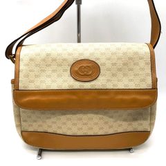 RU-6546 デッドストック ヴィンテージGUCCI マイクロGG ショルダー
