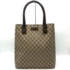 GUCCI グッチ 131220 GGスプリーム トートバッグ PVC レザー ベージュ