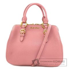 miumiu マドラス ボストンバッグ ピンク - メルカリ