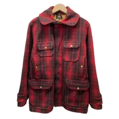 【中古】　WOOL RICH　ウールジャケット　50's vintage　ブルゾン　アウター　チェック　フルボタン　フロントポケット　アメカジ　古着　/1592のサムネイル