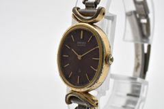 セイコー SEIKO 21-3141 手巻き レディース腕時計 17石 ネイビー文字盤 スクエアケース ヴィンテージ ブレスレット一体型 セイコー SEIKO 21-3141 手巻き レディース腕時計 17石 ネイビー文字盤