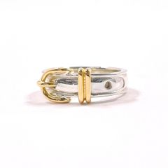 HERMES サンチュール 【13号】リング ゴールド×シルバー コンビ - メルカリ