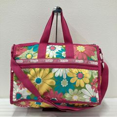 LeSportsac ボストンバッグ ラージ ウィークエンダー 花柄 - メルカリ