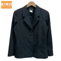 美品 agnes b. 24年製 カンカン素材 テーラードジャケット ブラック