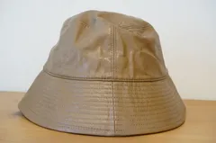 LOWRYS FARM　メンズ・レディース　バケットハット　ベージュ　サイズ５７cm〜５９cm　キャップ　帽子　合成皮革　アダストリア　[[4.4.]]