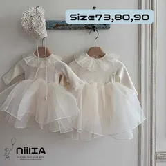 【73,80,90】ベビーセレモニードレス