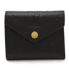 LOUIS VUITTON ルイ ヴィトン モノグラムアンプラント ポルトフォイユ ゾエ 3つ折財布 三つ折り財布 ノワール 黒 ブラック ゴールド金具 M62935