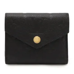 LOUIS VUITTON ルイ ヴィトン モノグラムアンプラント ポルトフォイユ ゾエ 3つ折財布 三つ折り財布 ノワール 黒 ブラック ゴールド金具 M62935