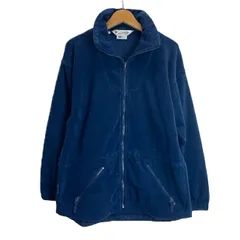 【中古】　Columbia　フリース　ジャケット　アウター　ハイネック　フルジップ　無地　サイドポケット　アウトドア　古着　/1152