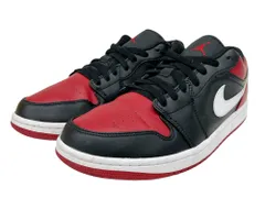 NIKE (ナイキ) AIR JORDAN 1 LOW エア ジョーダン1 ロー スニーカー 553558-066 26.5cm US8.5 ブラック×ジムレッド メンズ/028