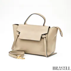 CELINE ベルトバッグ マイクロ 2WAYバッグ バッグ 2way ハンドバッグ ショルダーバッグ ベージュブラウン レディース ショルダーストラップ