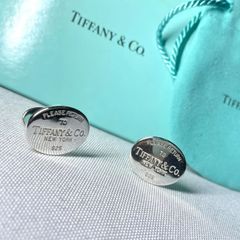 Tiffany & Co. カフスボタン オーバル リターントゥ シルバー925