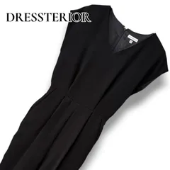 DRESSTERIOR ドレステリア ブラック オールインワン サロペット ジャンプスーツ 日本製 36 Sサイズ相当 ポリエステル100% レディース フォーマル 上質素材 エレガント 0001462OC