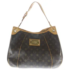 LOUIS VUITTON (ルイヴィトン) モノグラム ガリエラPM ハンドバッグ トートバッグ ワンショルダーバッグ ブラウン レザー×PVC M56382 ゴールド金具
