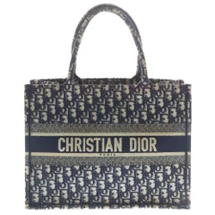 Christian Dior (クリスチャンディオール) ブックトート ミディアム トートバッグ ネイビー