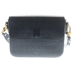 AMIRI (アミリ) MA Quad Leather Cross body Bag エンボスロゴ クアッド レザー クロスボディバッグ ブラック AMBGSO1012