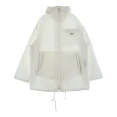 PRADA (プラダ) トライアングルロゴ テクニカルポプリンレインコート ナイロンジャケット ホワイト SGN847 S182 U43のサムネイル