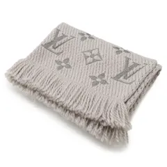 LOUIS VUITTON ルイ ヴィトン エシャルプ ロゴマニア マフラー グリペルル ウール94% シルク6% M74742