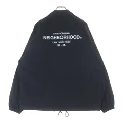 NEIGHBORHOOD (ネイバーフッド) 25SS WINDBREAKER JACKET-2 ロゴプリント ジップポケット ウィンドブレーカー ナイロン ジャケット ブラック 251TSNH-JKM07のサムネイル