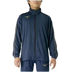 ＭＩＺＵＮＯ　ミズノ　ウォーム　アップ　シャツ　ネイビー キッズ　メンズ