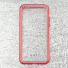 iPhone 7/8/SE2 ガラスハイブリッドケース PALLET GLASS 2色展開 背面9H強化ガラス マグネット着脱 Qi充電対応 クリアピンク クリアミントグリーン