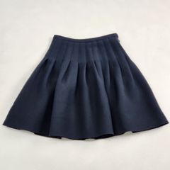クリスチャンディオール DIOR くるみボタン フレアースカート グレー