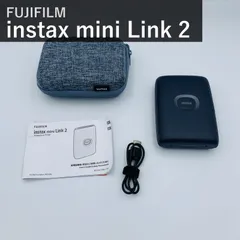 富士フイルム instax mini Link 2 スマホプリンター スペースブルー FUJIFILM チェキ INS MINI LINK2 SP BLUE 型番FI023W Bluetooth対応 ポーチ付 動作未確認