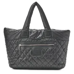 CHANEL シャネル ナイロン コココクーン トートバッグ 黒 シルバー金具 コココクーン ラージトート ブランド【中古】【送料無料】のサムネイル
