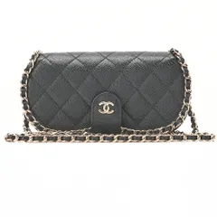 CHANEL　シャネル　ミニマトラッセ　ラグジュアリー　チェーンショルダー　キャビアスキン　黒　ゴールド金具　フルフラップ　 ターンロック  ブランド【中古】【送料無料】のサムネイル