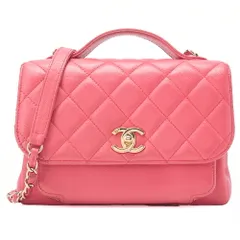 CHANEL シャネル アフェニティ ターンロック 2way チェーンショルダーバッグ キャビアスキン ピンク（ゴールド金具） レディースバッグ  ハイブランド【中古】【送料無料】