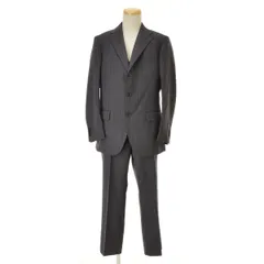 【THESUITCOMPANY】ELANCO ウールブレンド ストライプ3点セットスーツ