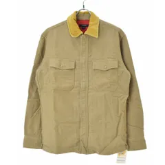 【JCREW】90s〜00s 襟コーデュロイ シャモアクロス ダブルジップ シャツジャケットのサムネイル