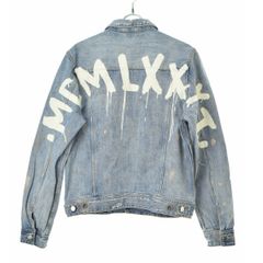 Ksubi スビ Gジャン バックプリント ダメージ加工 インディゴ M - メルカリ