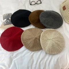 帽子 ニット ベレー帽 羊毛 無地 レトロ 新作 M0423-2AGD-1