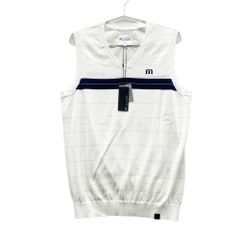 TravisMathew ゴルフウェア ベスト ホワイト M - メルカリ