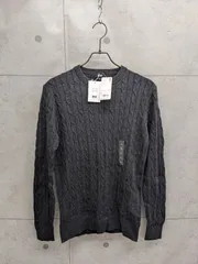 【未使用】UNIQLO/ユニクロ コットンカシミヤケーブルクルーネックセーター 長袖  ウィメンズ Lサイズ ＊mdd26207