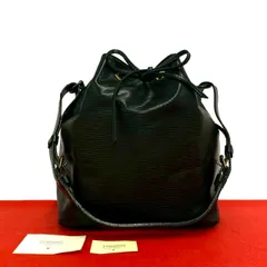 極 美品 LOUIS VUITTON ルイヴィトン ヴィンテージ プチノエ エピ レザー 本革 セミショルダーバッグ ワンショルダーバッグ ノワール 26221