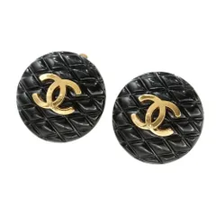 【本物保証】 箱付 超美品 シャネル CHANEL ココマーク イヤリング 94P ロゴ ヴィンテージ マトラッセ