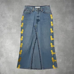 Levi's リーバイス 512 リメイク デニム スカート プードル プリント 0-58-764のサムネイル