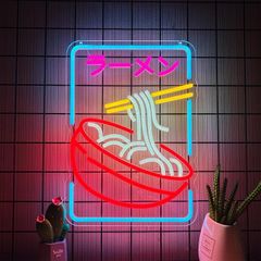 目立ってなんぼ売上倍増計画ラーメン屋さんLEDネオンサインUSB手作り調 