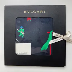 BVLGARI ブルガリ サーカスデザイン スカーフ ダークネイビーのサムネイル